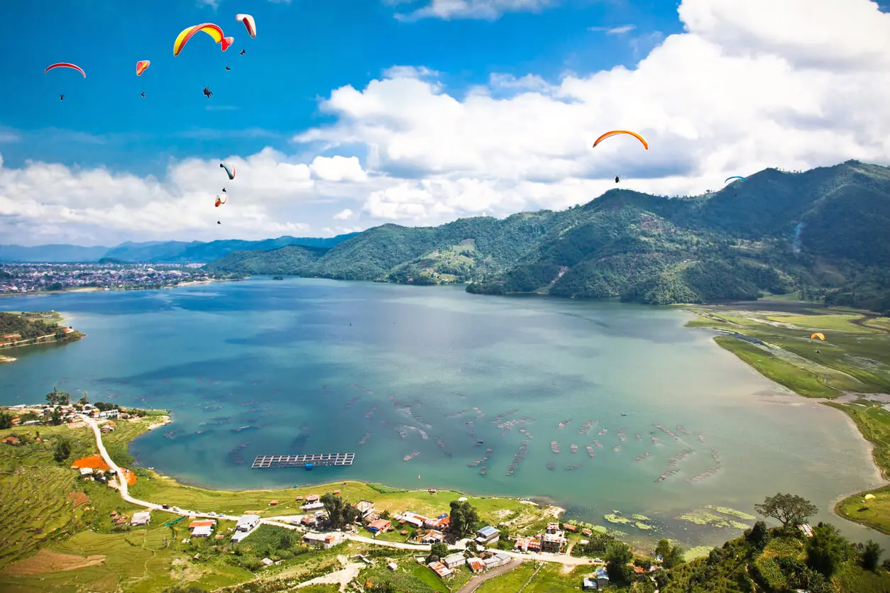 View of Pokhara, Nepal